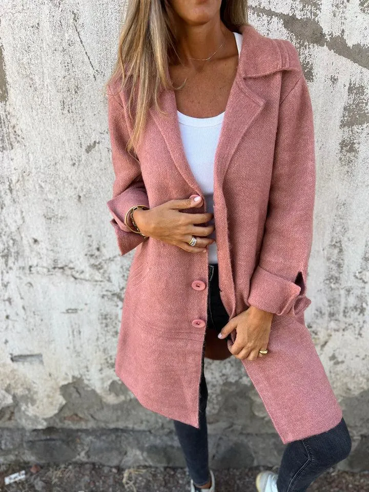Anna  Casual Single-Breasted Coat