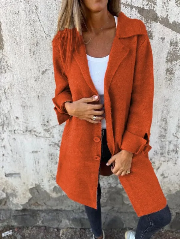 Anna  Casual Single-Breasted Coat