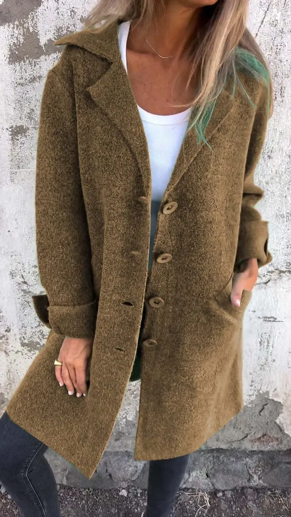 Anna  Casual Single-Breasted Coat