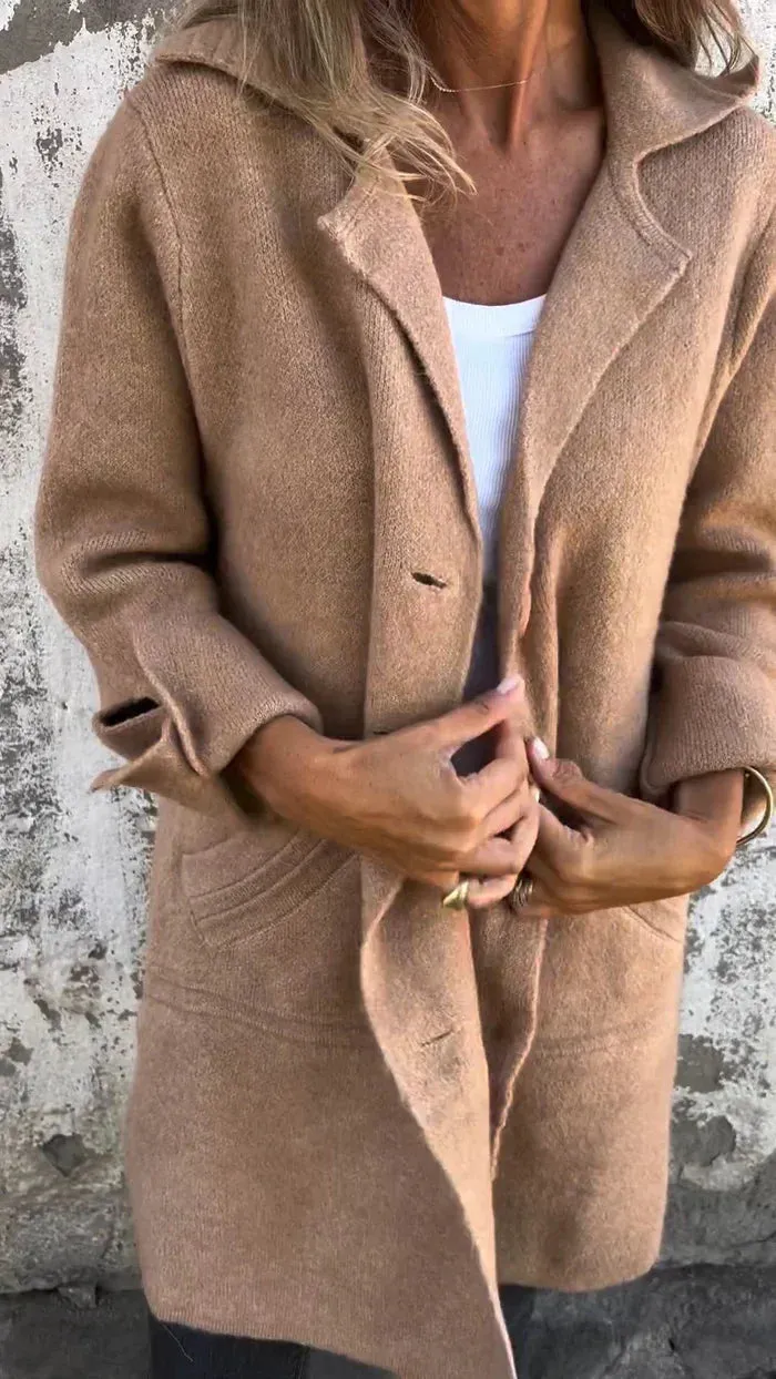 Anna  Casual Single-Breasted Coat
