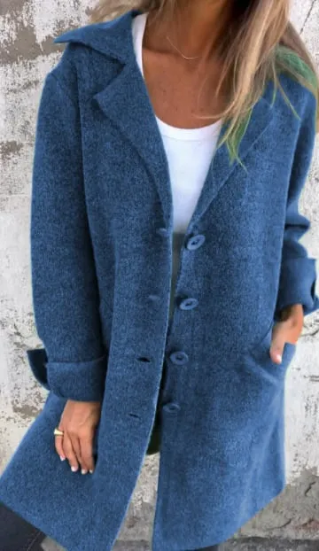 Anna  Casual Single-Breasted Coat