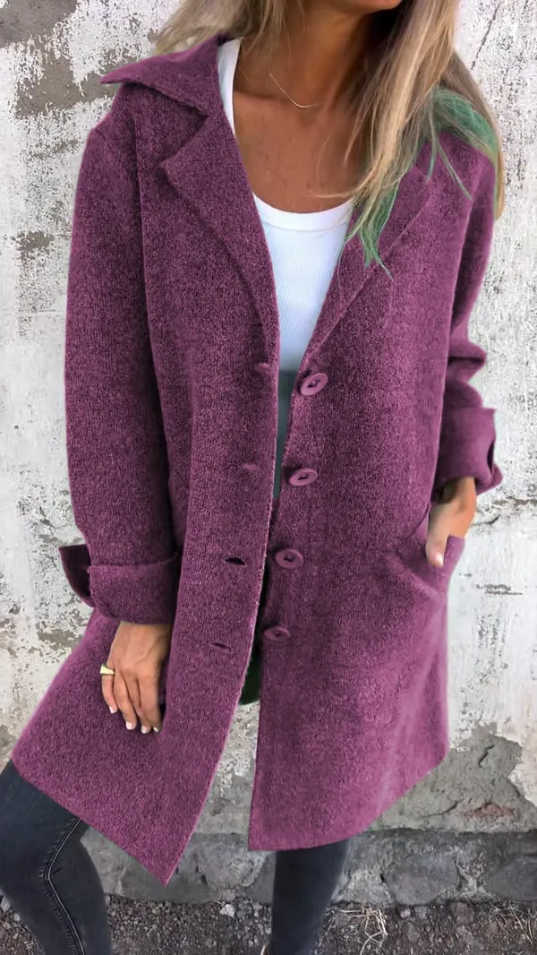 Anna  Casual Single-Breasted Coat