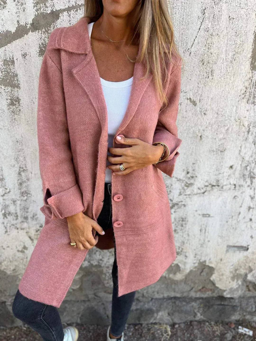 Anna  Casual Single-Breasted Coat