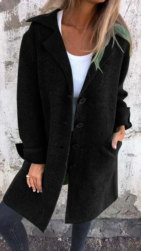 Anna  Casual Single-Breasted Coat