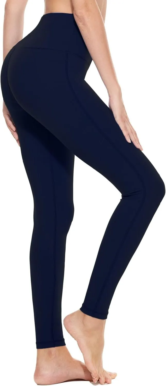 baleaf Leggings for Women with Pockets Tummy Control Compression Workout Athletic Running High Waisted Yoga Pants