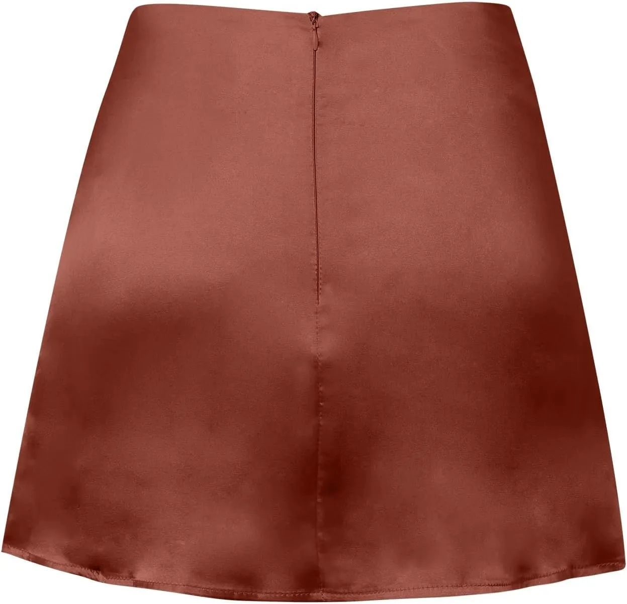 Bed Skirt Full Women's Mini A Line Skirt Skirt High Waist Zipper Satin Ribbon Lined Skirt Skirt Womens Vintage