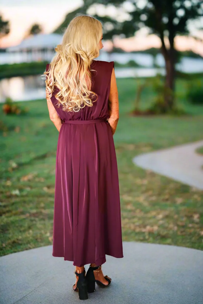 Bishop   Young Object Of Affection Aeries Wrap Dress In Bordeaux