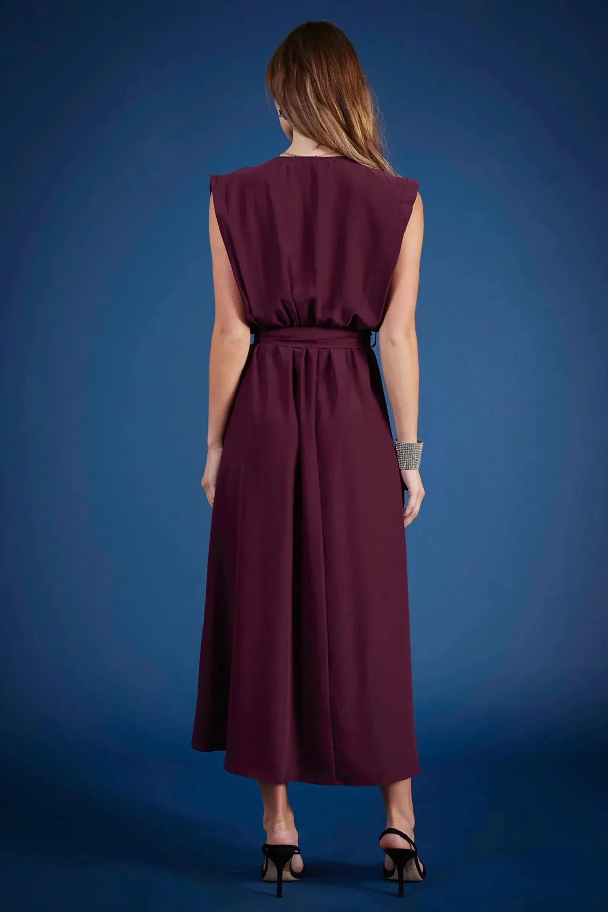 Bishop   Young Object Of Affection Aeries Wrap Dress In Bordeaux