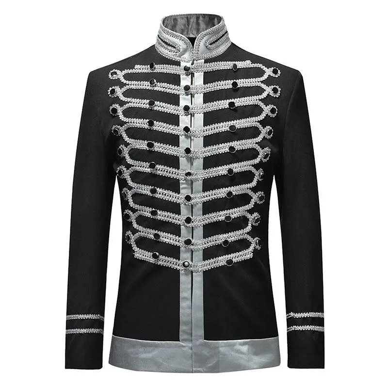 Casual Thread Slim Fit Single Breasted Drama Stage Costume Men Blazer