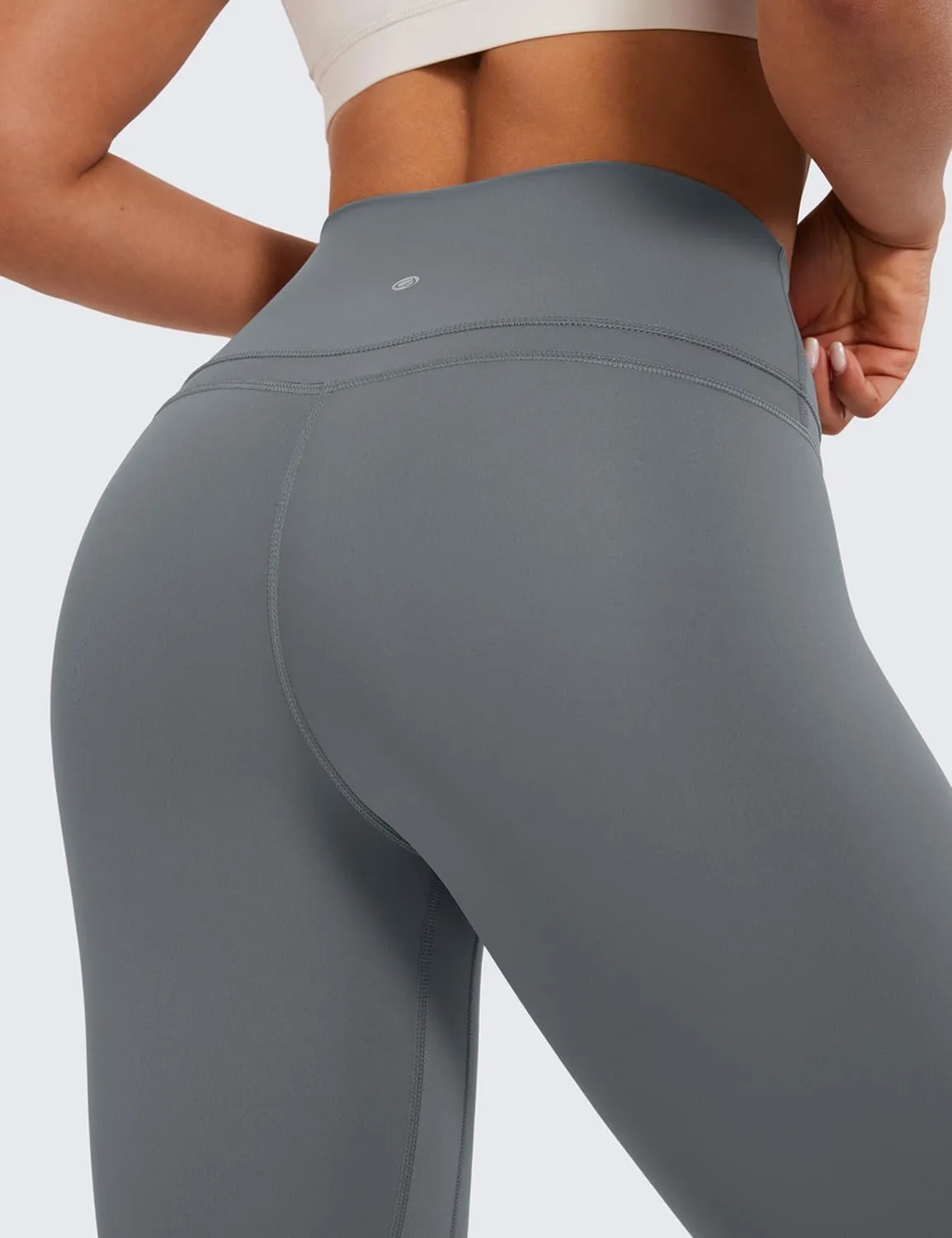 CRZ YOGA Womens Naked Feeling Workout 7/8 Yoga Leggings - 25 Inches High Waist Tight Pants