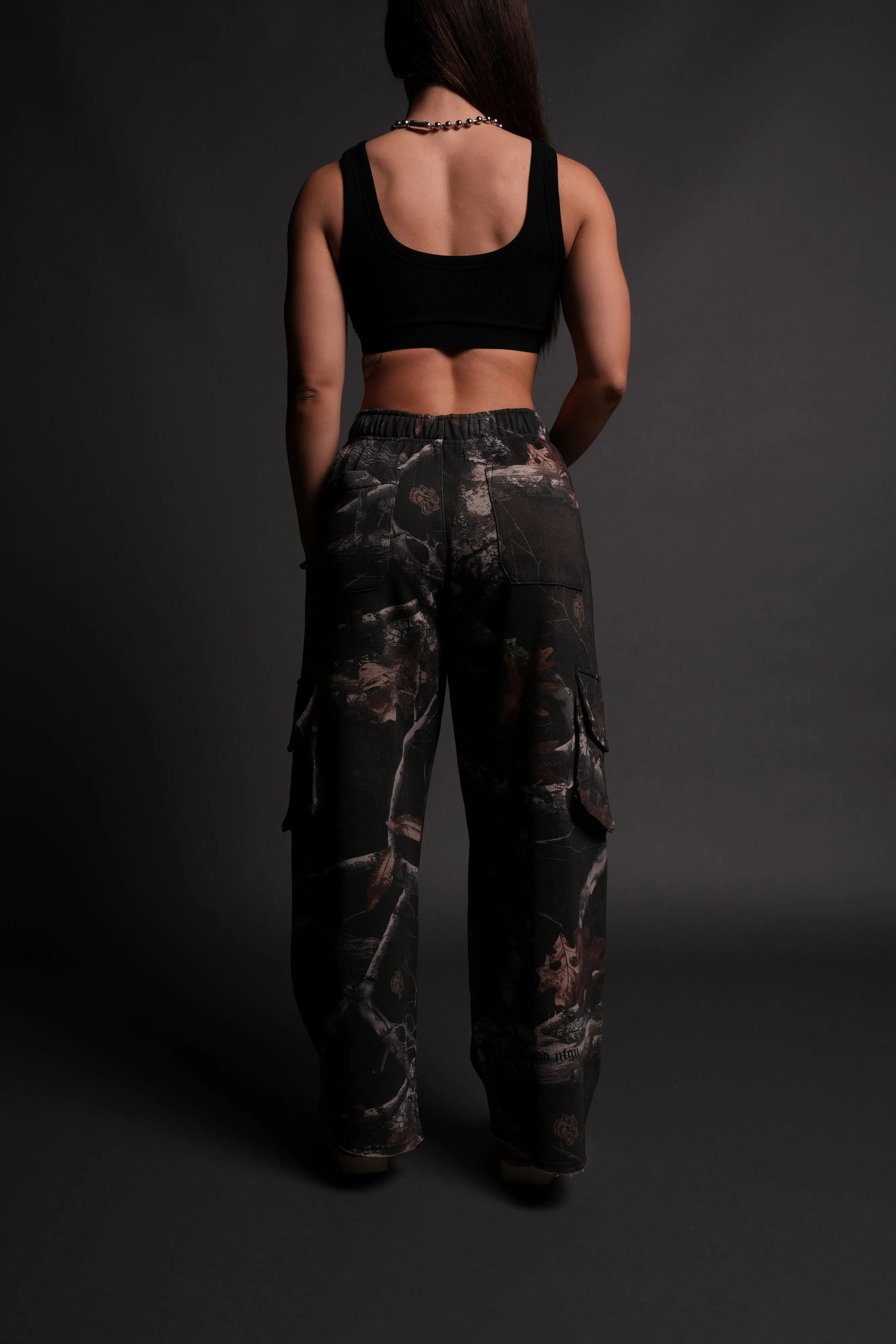 Darc Sport Wolves Durst Cargo Sweats in Darc Brown Woodland Camo