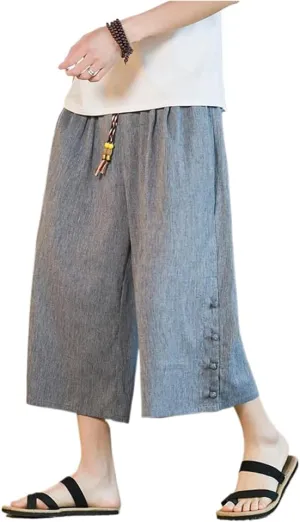 Embroidery Harem Pants Casual Spring Summer Men Baggy Trousers Streetwear Sweatpants Male Loose s4 Grey8 L