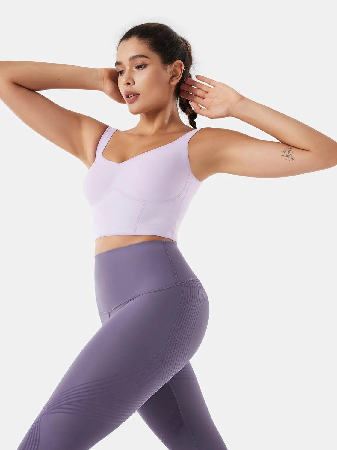 Fanka Body Sculpt Capri Leggings Reversible Wear Compression Leggings for Women Tummy Control Yoga Pants Workout