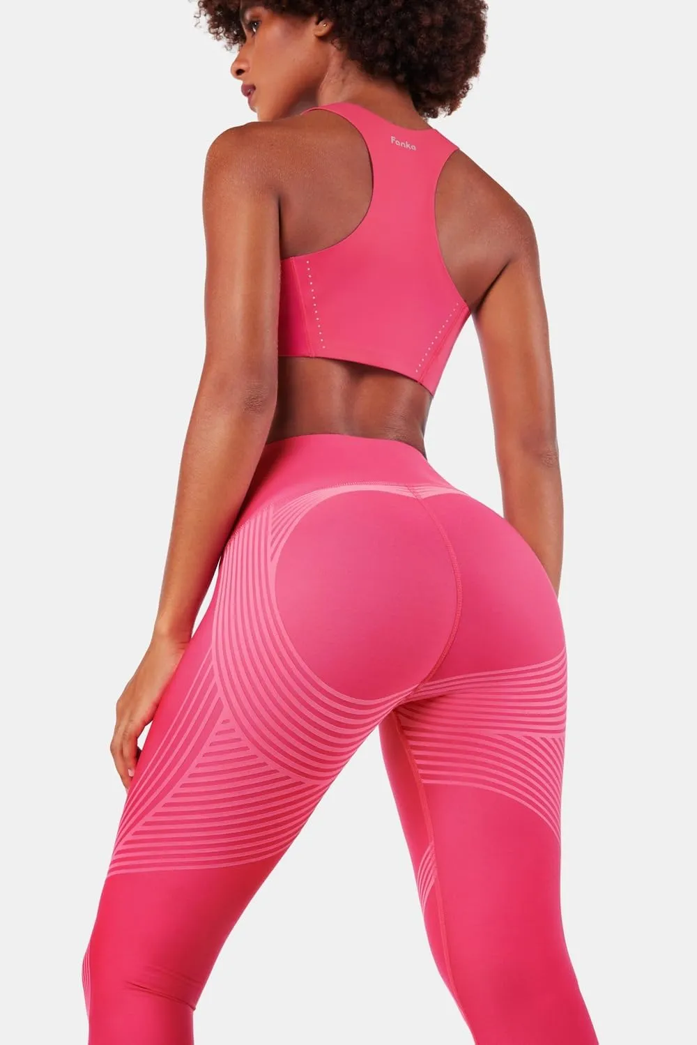 Fanka Body Sculpt Capri Leggings Reversible Wear Compression Leggings for Women Tummy Control Yoga Pants Workout