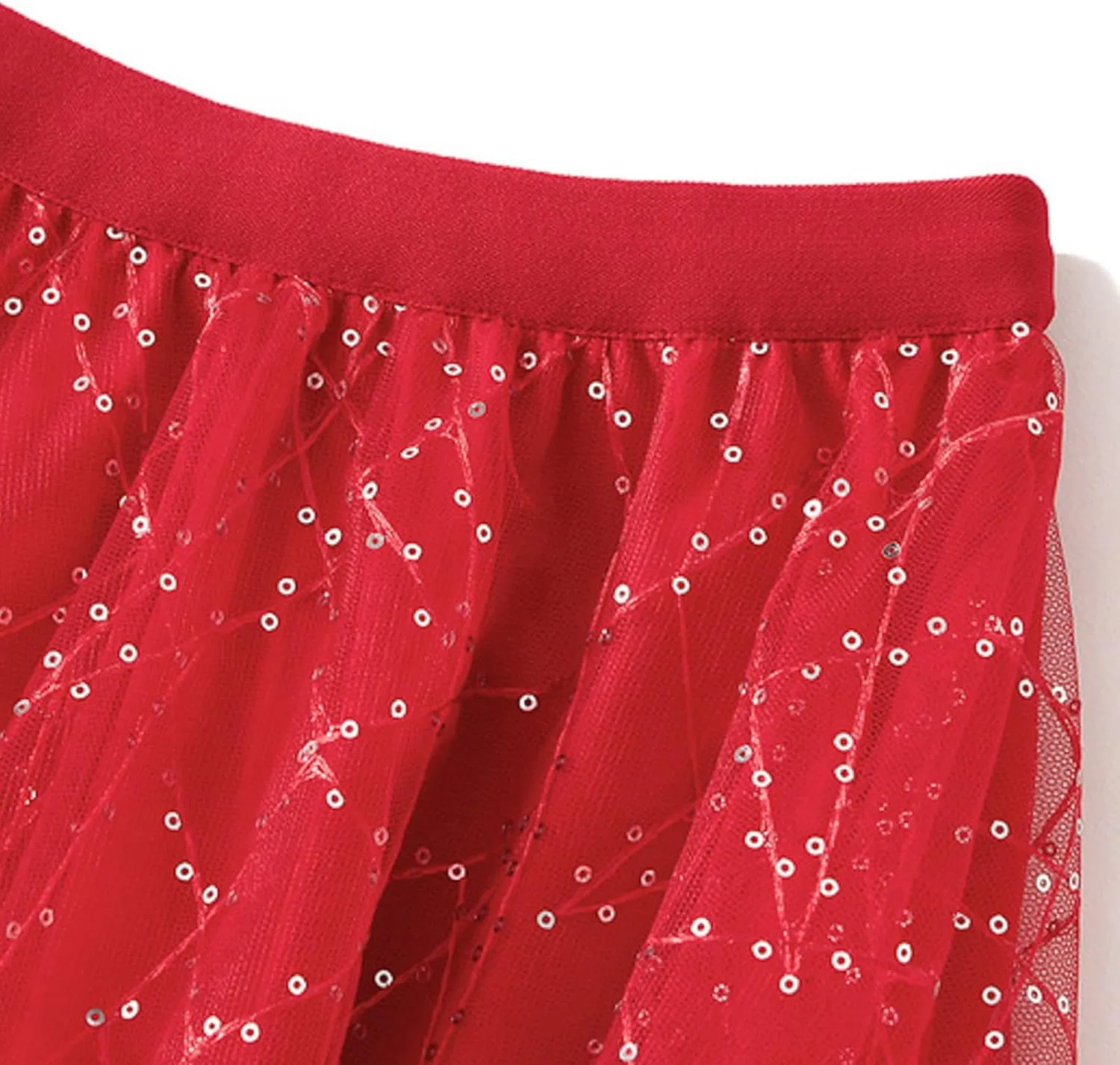 Fashion Skirts for Women 2024 Trendy Women Mid Length Sequin Skirt Dance Party A Line High Waisted Tulle Skirt