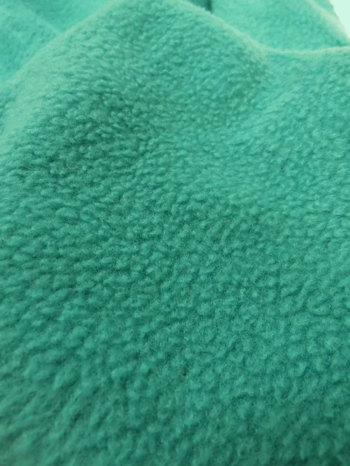 Fleece Fabric Solid / Turquoise / 30 Yard Roll