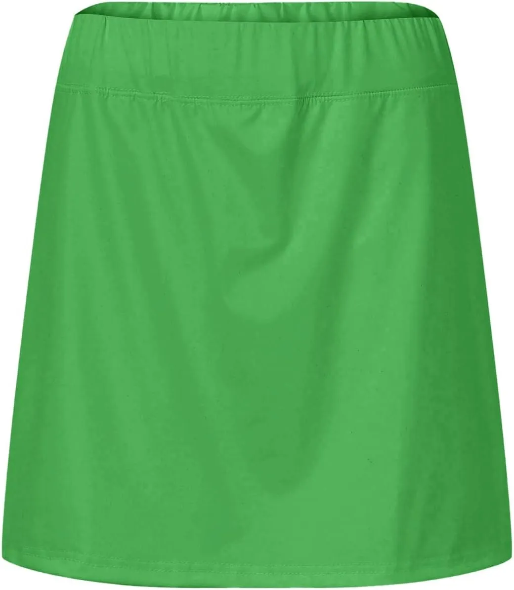 Girls Poodle Skirt Womens Casual Solid Tennis Skirt Yoga Sport Active Skirt Shorts Skirt Plaid Skirts Girls