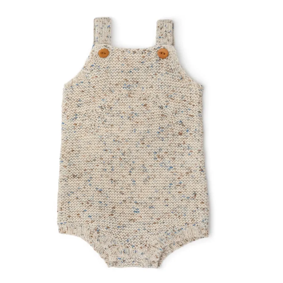 Grown Organic Funfetti Romper - Sea