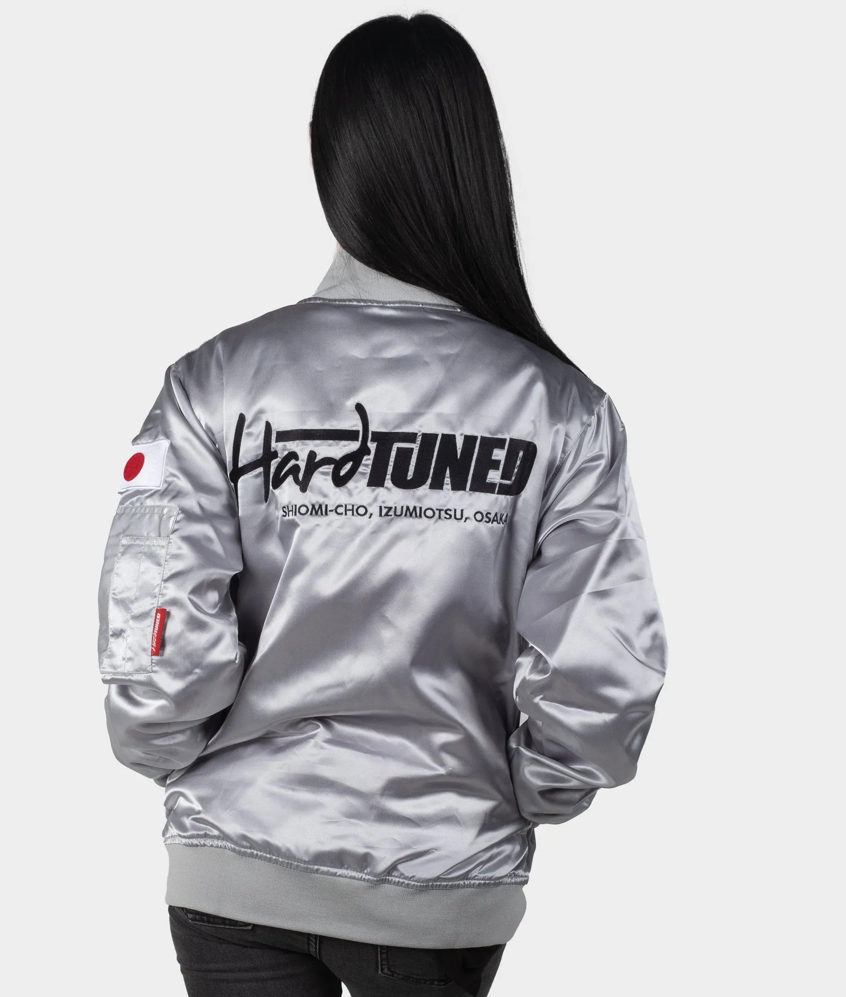 HardTuned Classic Silver Bomber Jacket