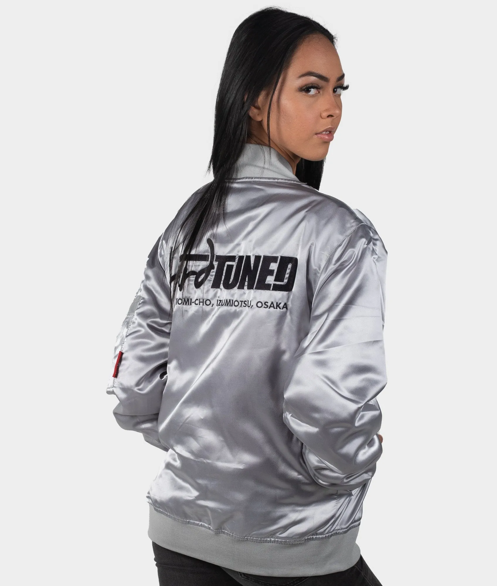 HardTuned Classic Silver Bomber Jacket