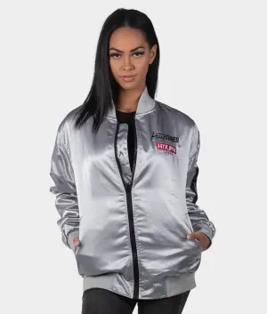 HardTuned Classic Silver Bomber Jacket