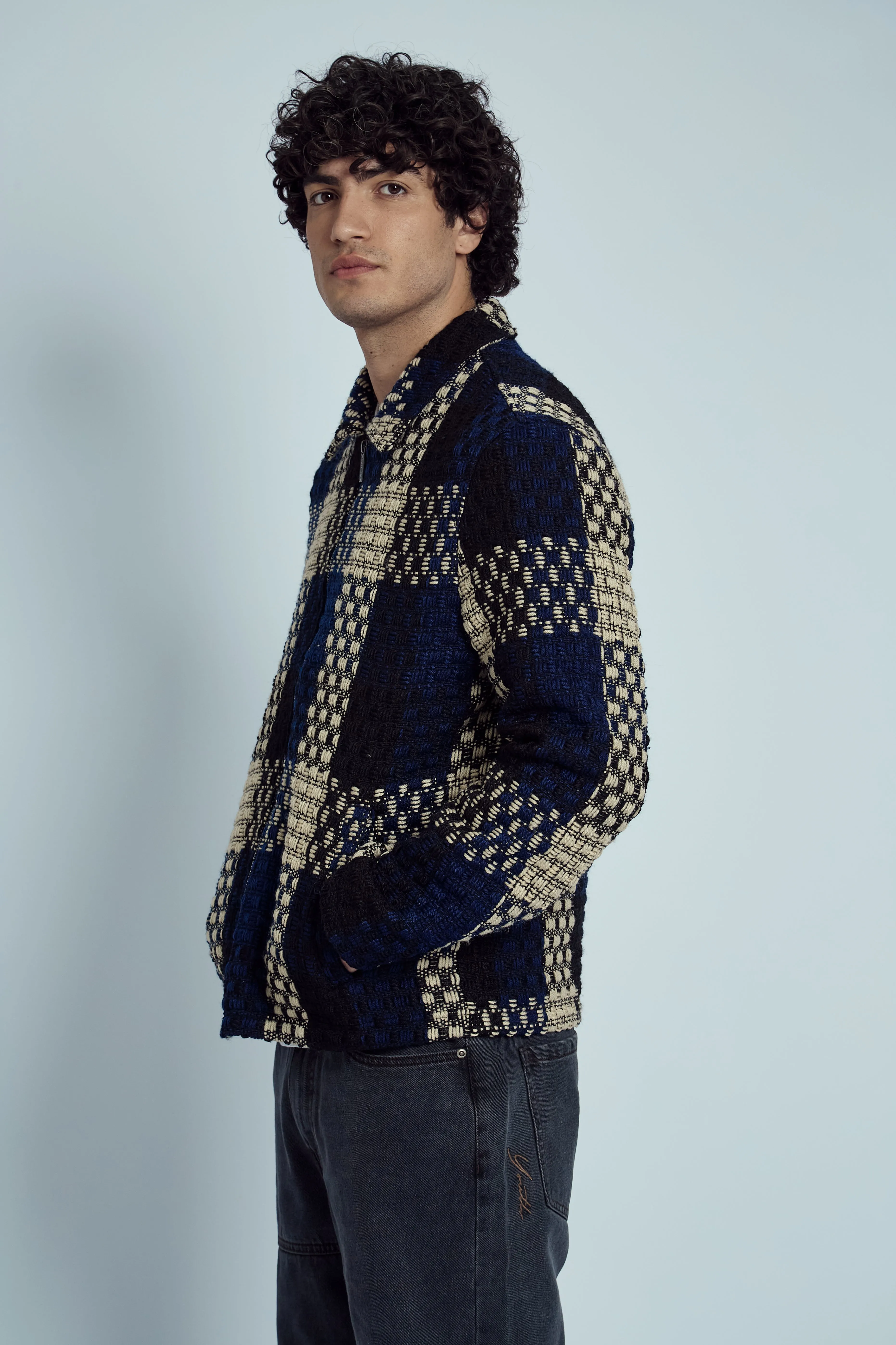 HARRIS HEAVYWEIGHT JACQUARD CHECK JACKET