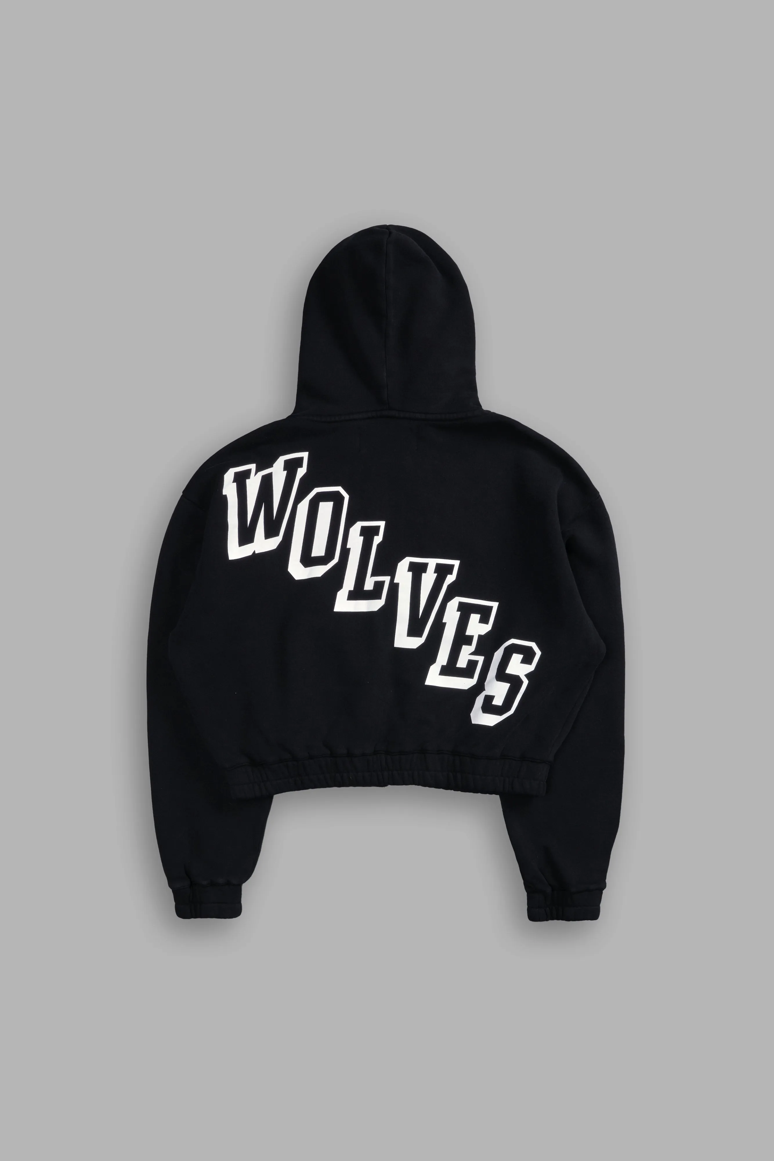 Journey "Chambers" (Cropped) Zip Hoodie in Black