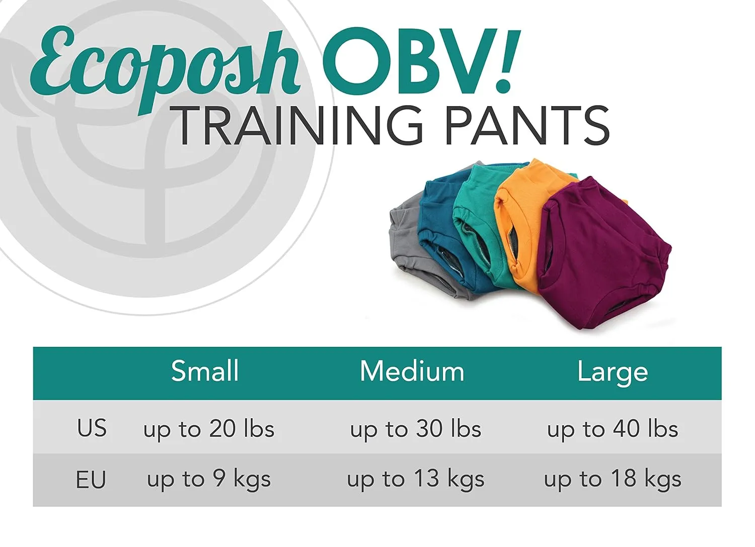 Kanga Care Ecoposh OBV Reusable Pull Up Toddler Underwear Potty Training Pants | Caribbean Medium 2T?3T