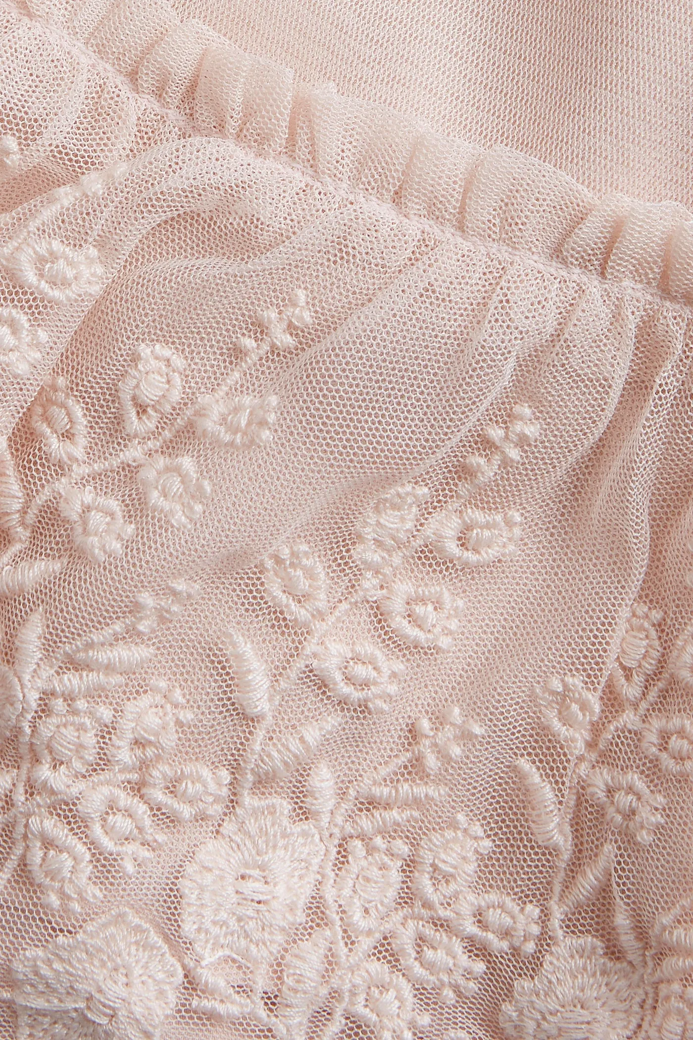 Kids' pink mesh skirt