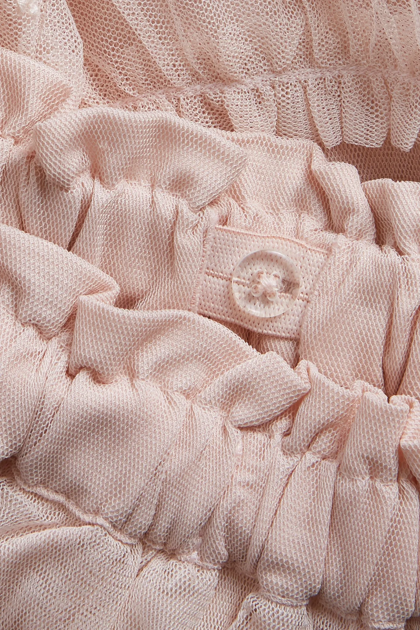 Kids' pink mesh skirt