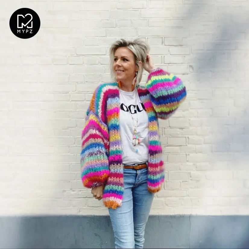 Knitting Kit – MYPZ Chunky Funky Mohair Cardigan No.15 (ENG-NL)