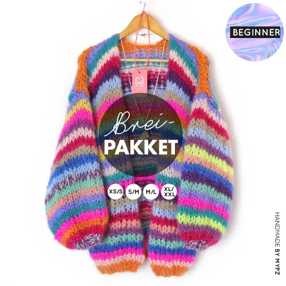 Knitting Kit – MYPZ Chunky Funky Mohair Cardigan No.15 (ENG-NL)