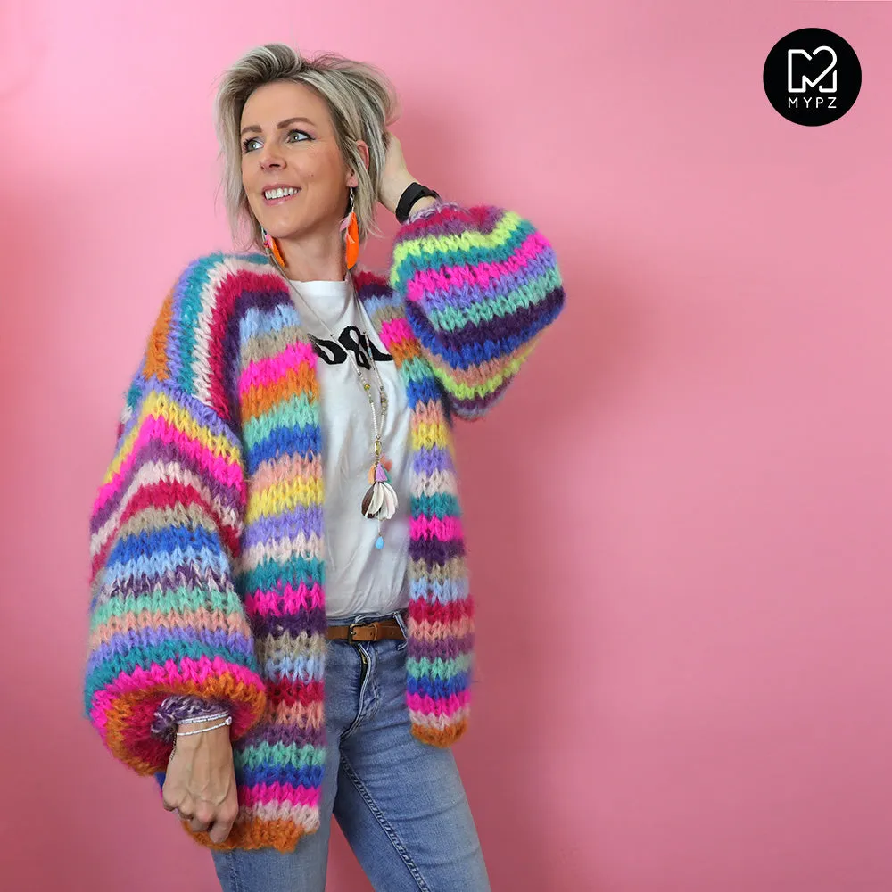 Knitting Kit – MYPZ Chunky Funky Mohair Cardigan No.15 (ENG-NL)