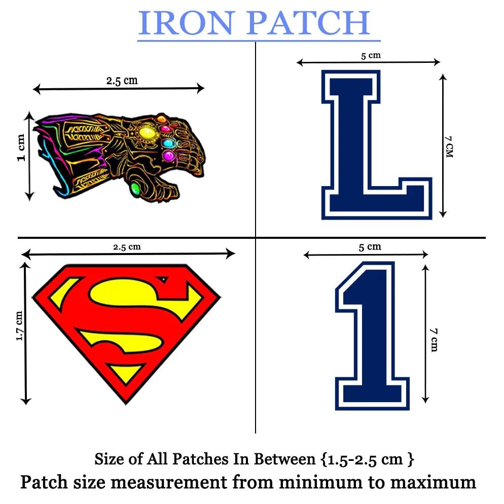 Lazychunks Printed Super Mario Characters Patches Combo Small for Clothes Jackets Pants Jeans Bags Multicolour Different Iron Patches.Pack of 10