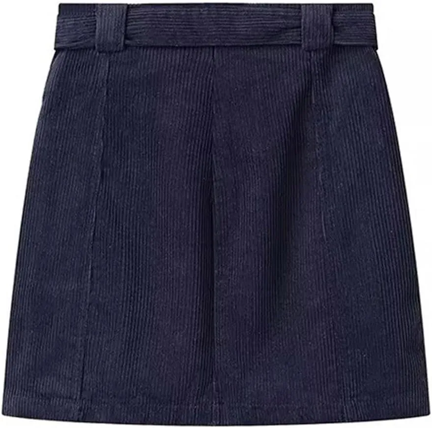 Lmdudan Womens Corduroy Mini Skirt Casual High Waist A-line Skirt 2025 Spring Summer Party Bodycon Short Pencil Skirts