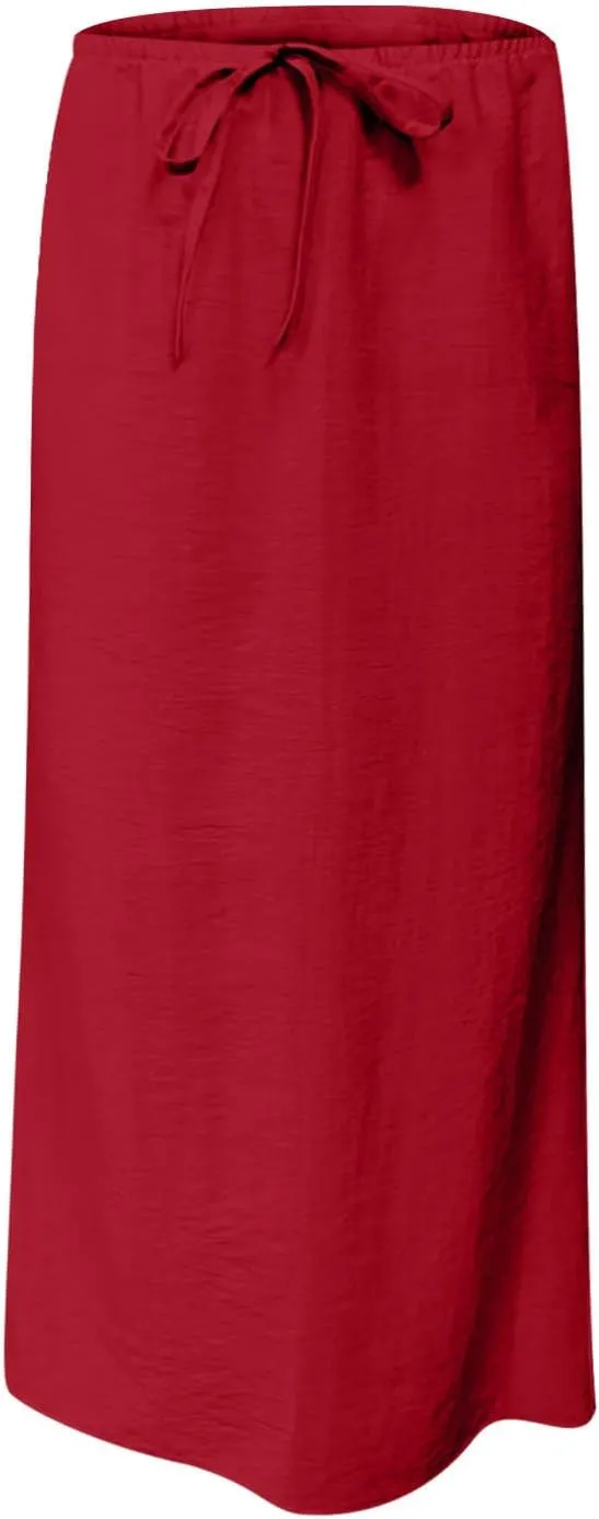 Long Skirts for Women Maxi Women's Trendy Summer 2025 Boho Linen Skirt Womens Vacation Dresses Casual