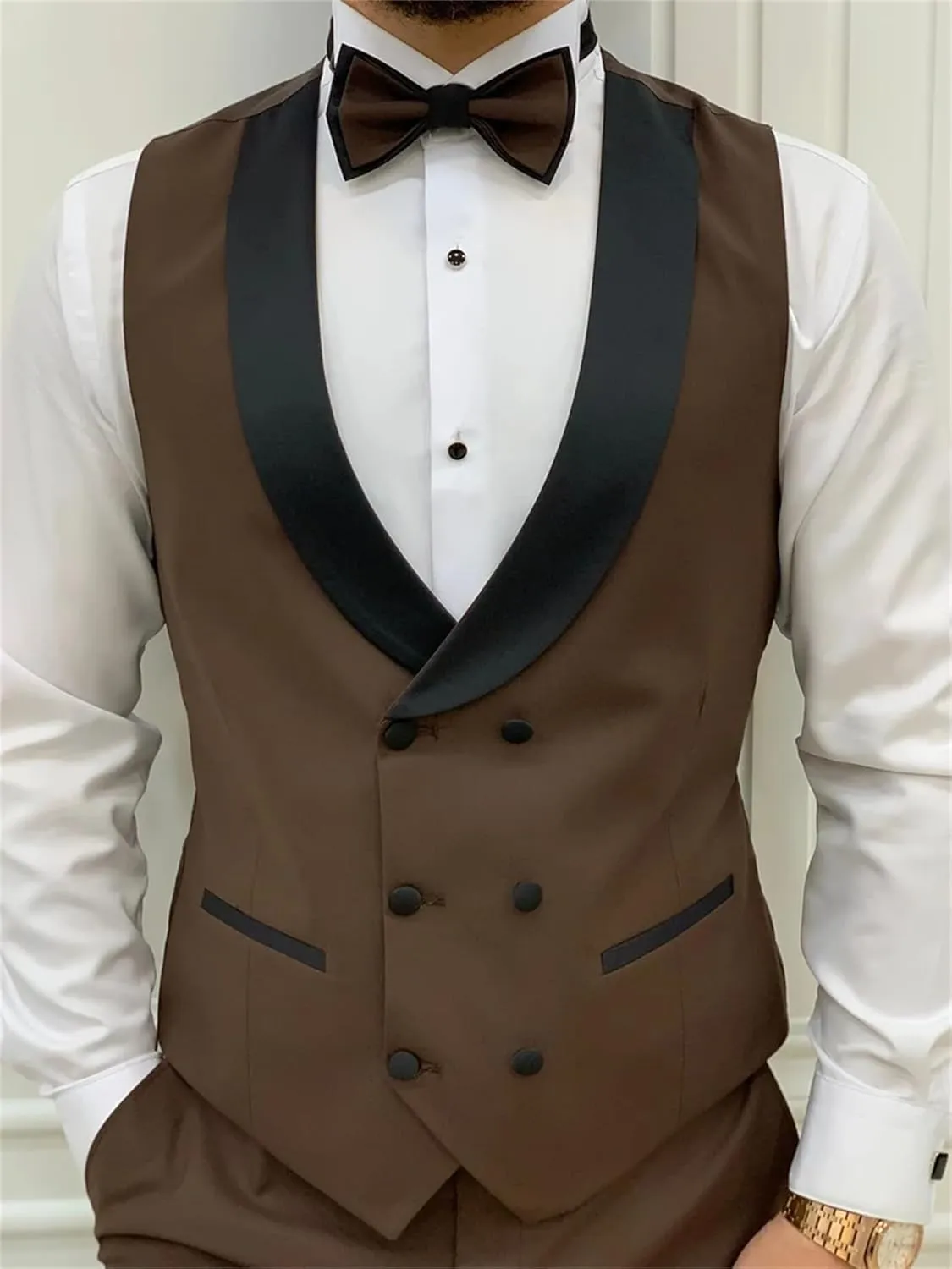 Men Suits Regular Fit 3 Piece Pant Suit Set Wedding Tuxedo Blazer Double Breasted Vest Prom Jacket Mens Formal Suits Outfits