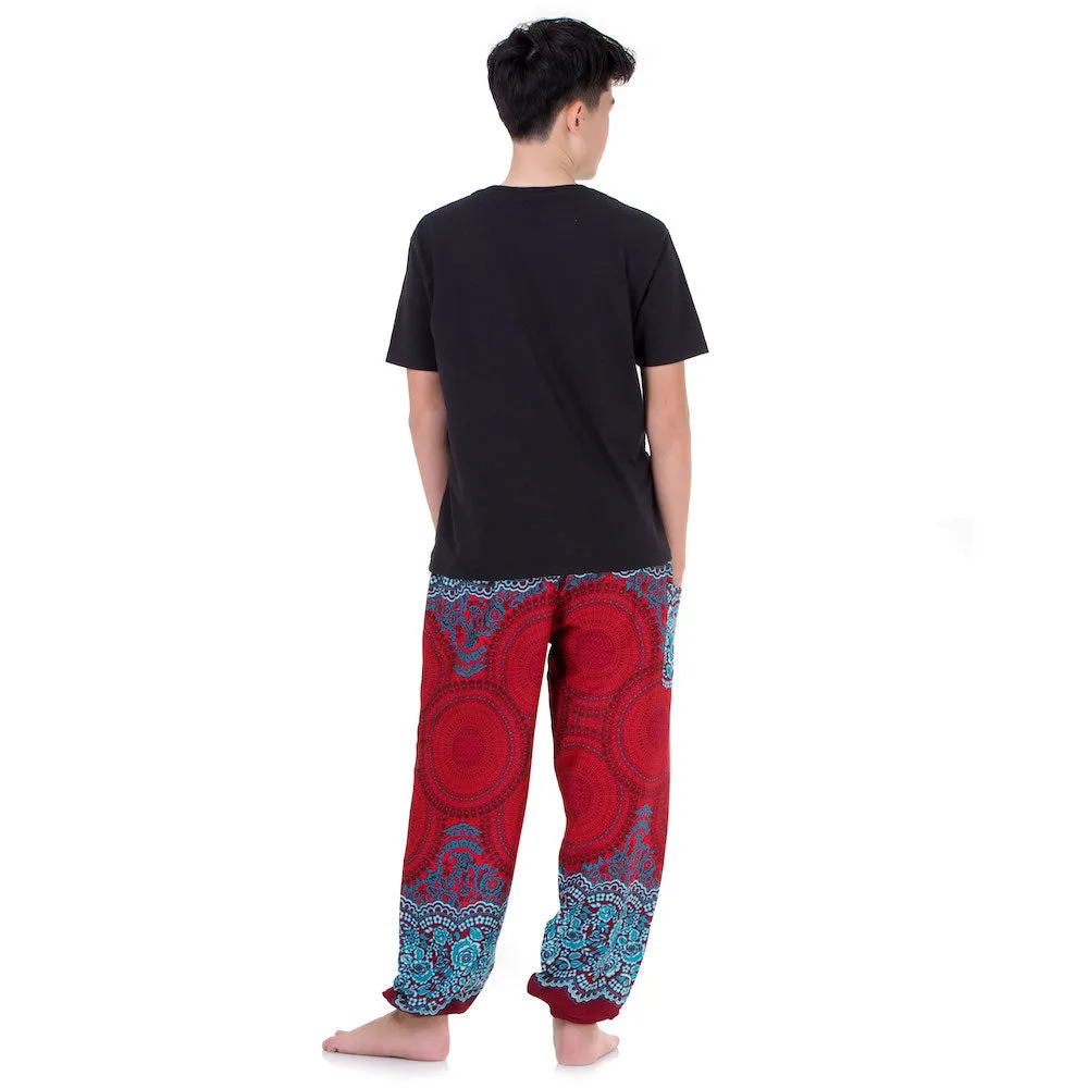 Men's Mandala Harem Pants Lavender Dreams