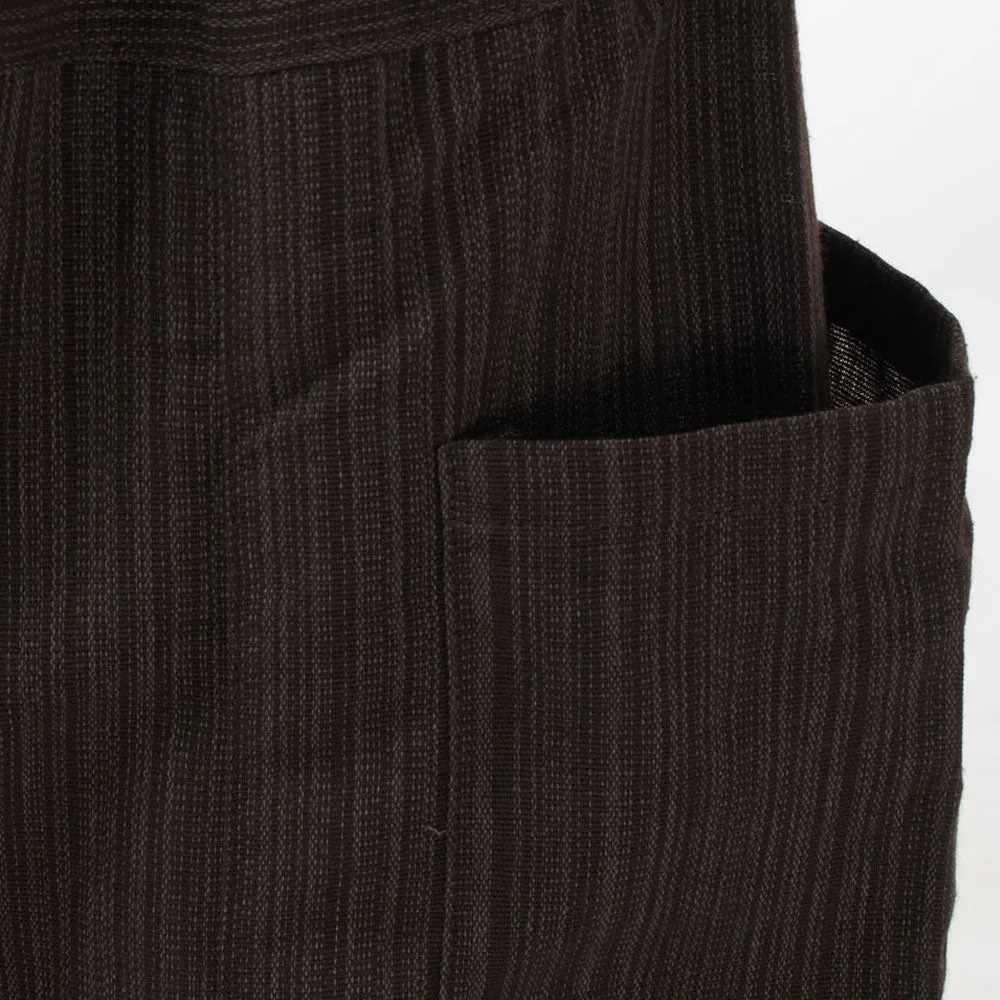 Men's Pinstripe Harem Pants Mahogany Brown