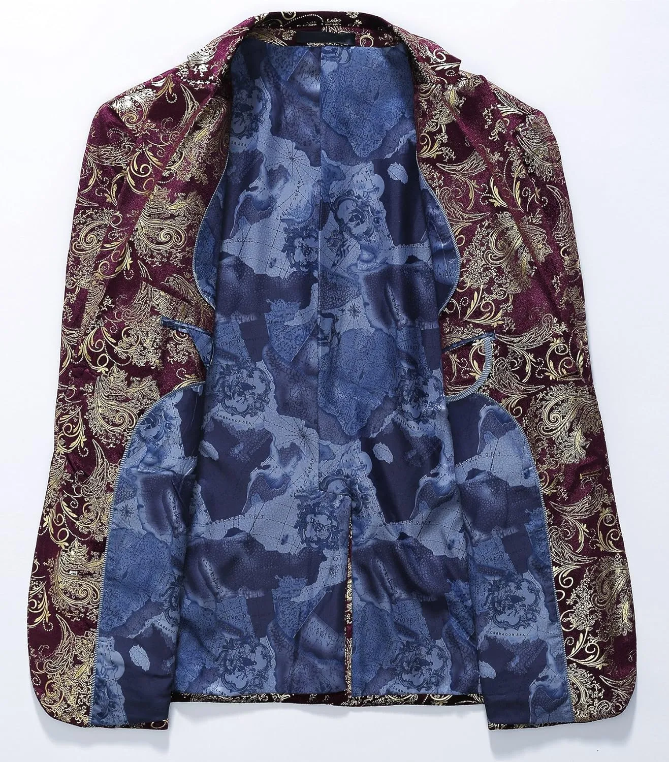 MOGU Mens Floral Printed Blazer Suit Jacket Slim Fit Dinner Tuxedo for Party Dance Prom Homecoming