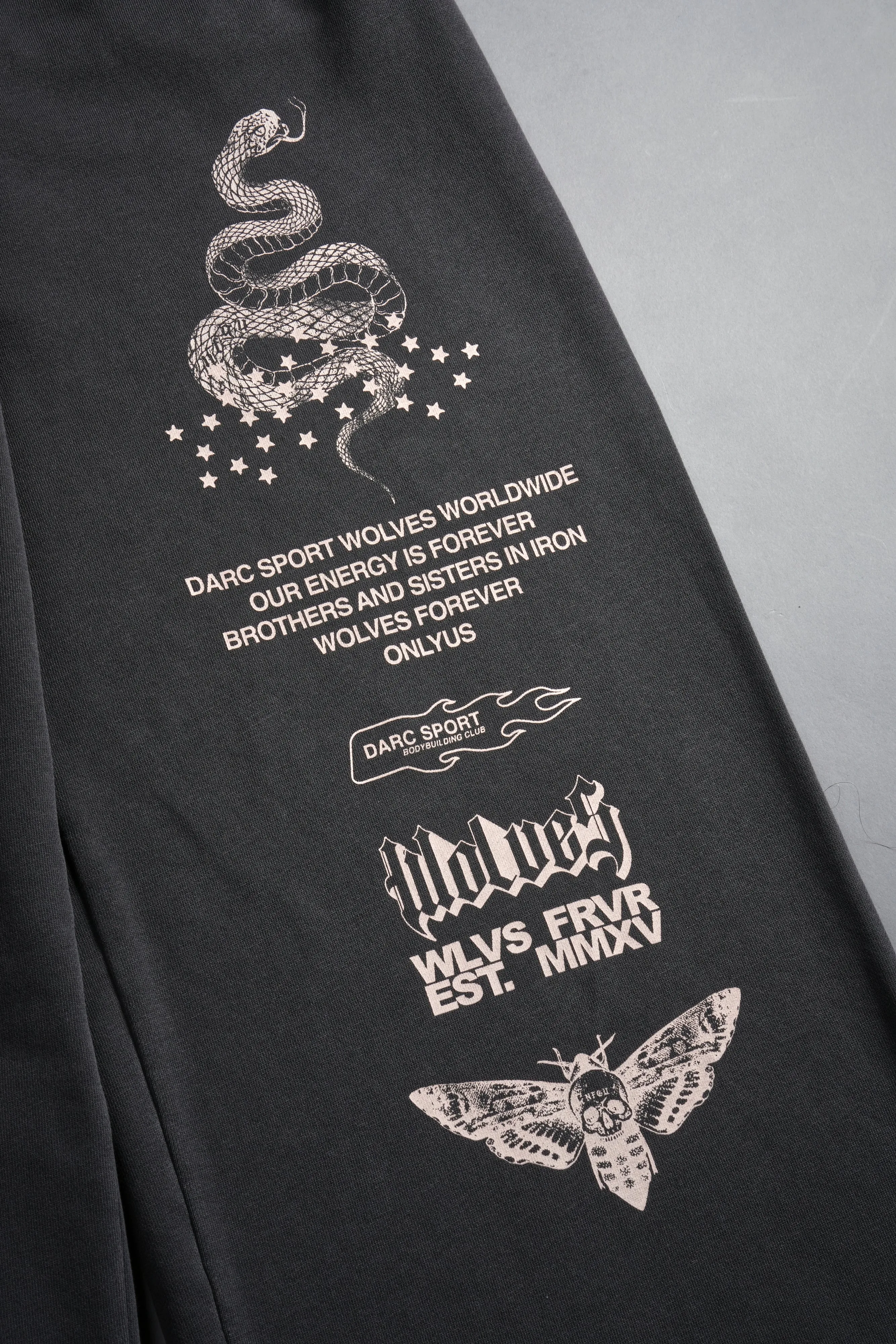 Never Back Down Durst Sweats V2 in Wolf Gray