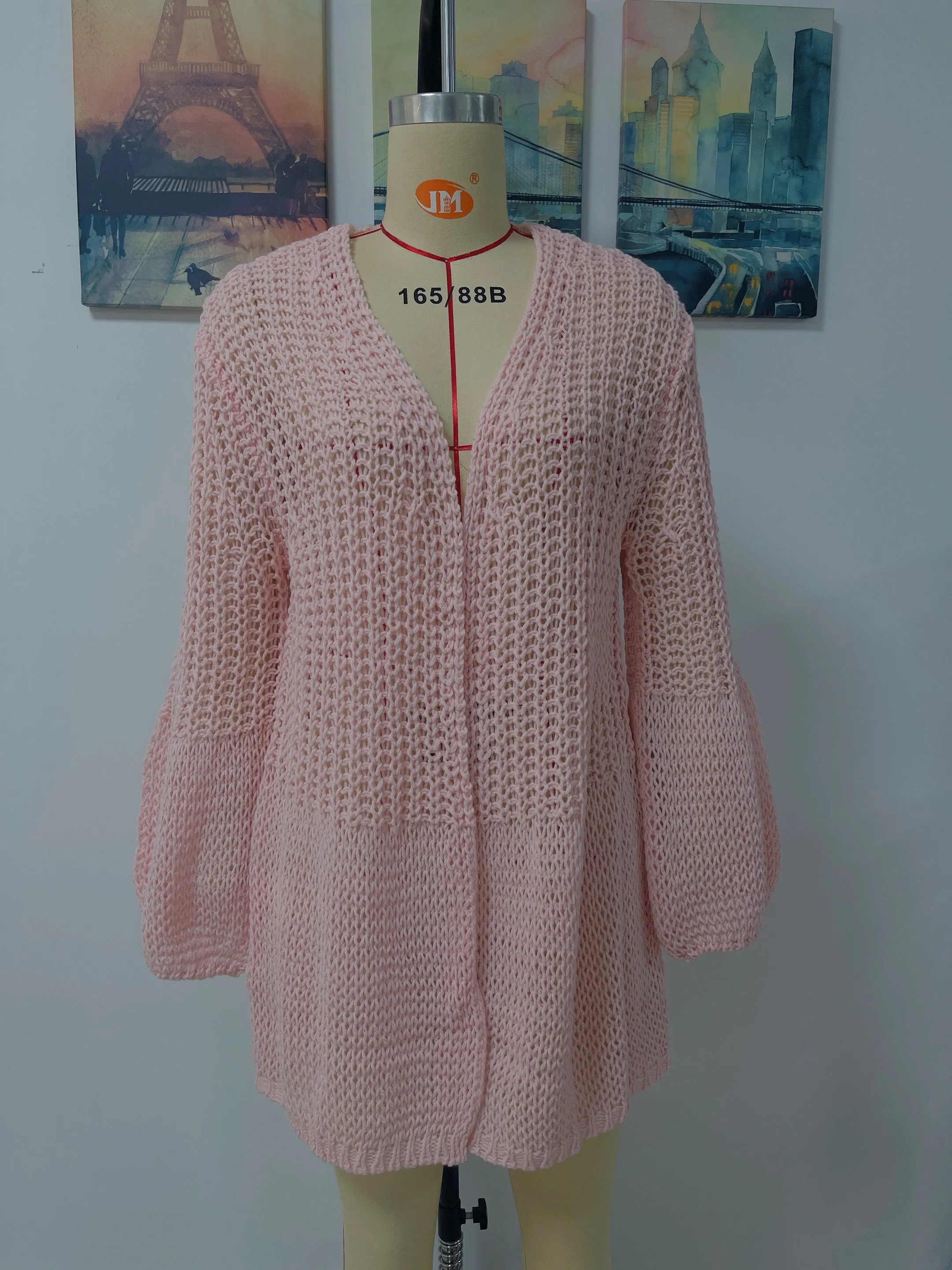 Open Front Chunky Knit Cardigan Oversized Sweater