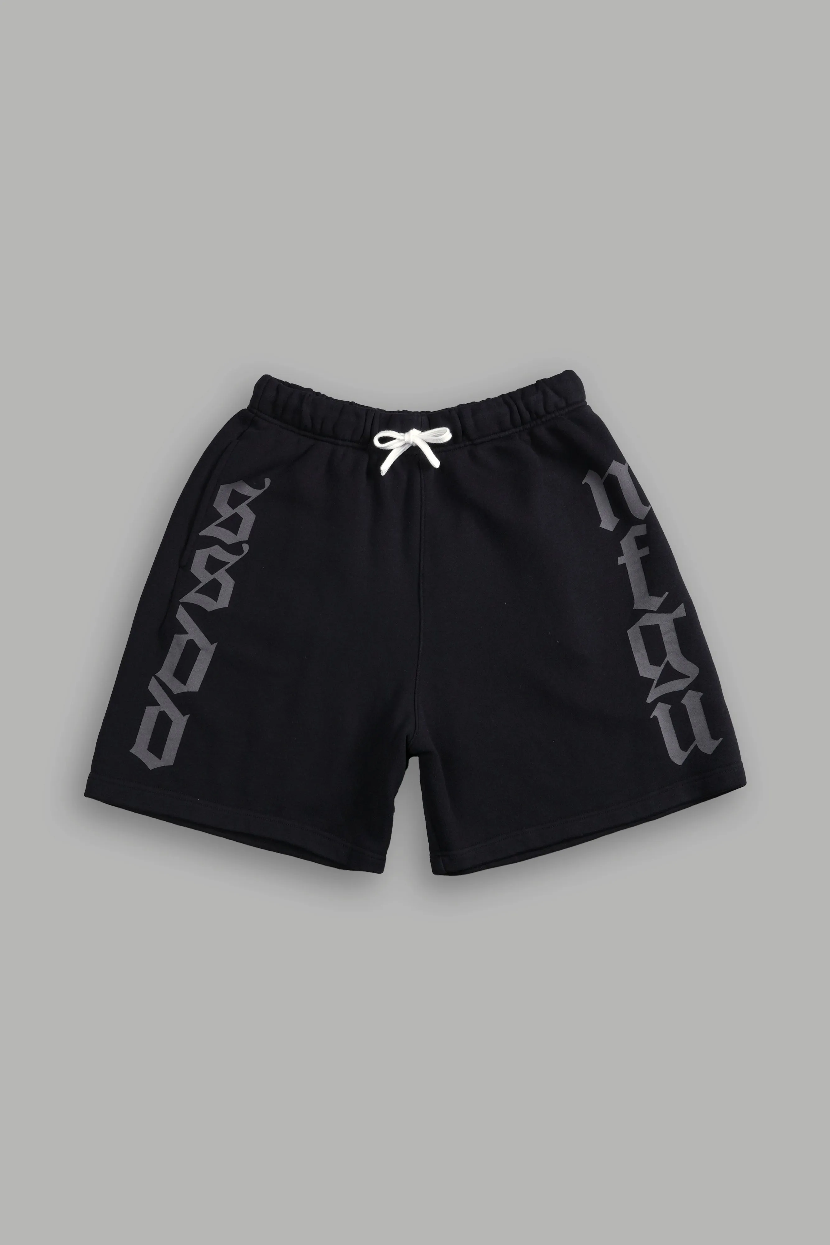 Our Mantra Oversized Post Lounge Sweat Shorts in Black