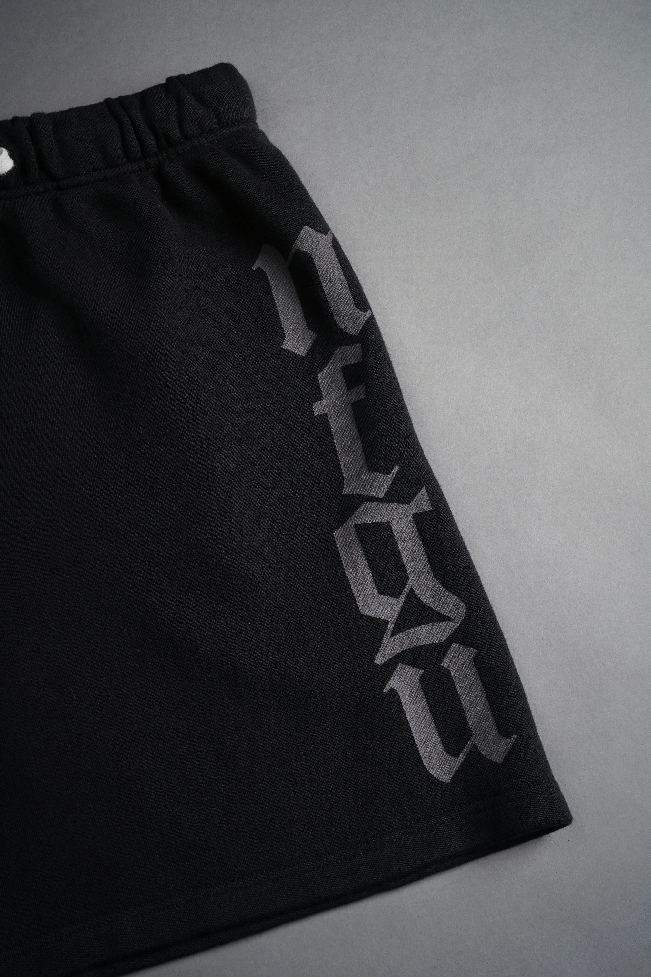 Our Mantra Oversized Post Lounge Sweat Shorts in Black
