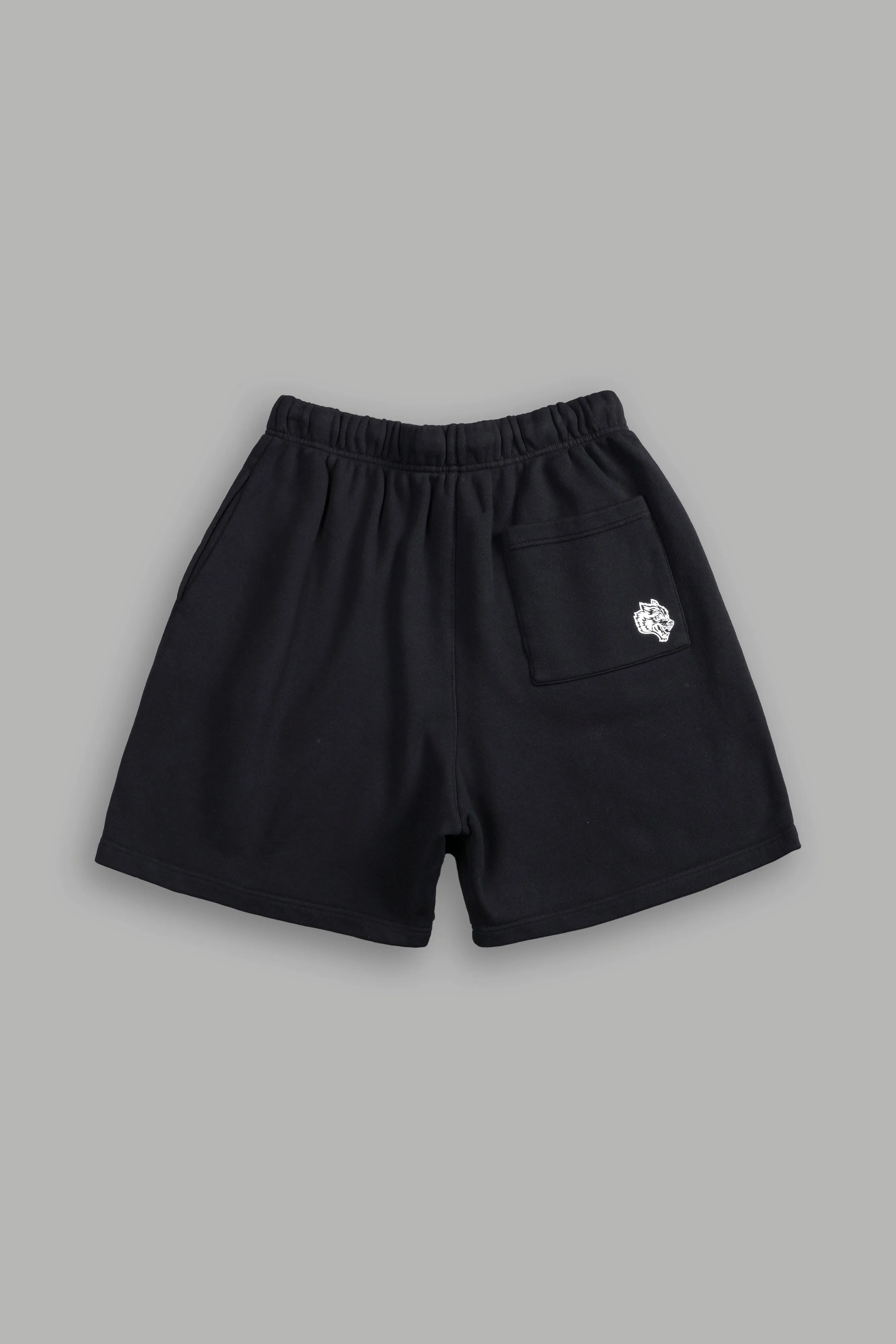 Our Mantra Oversized Post Lounge Sweat Shorts in Black