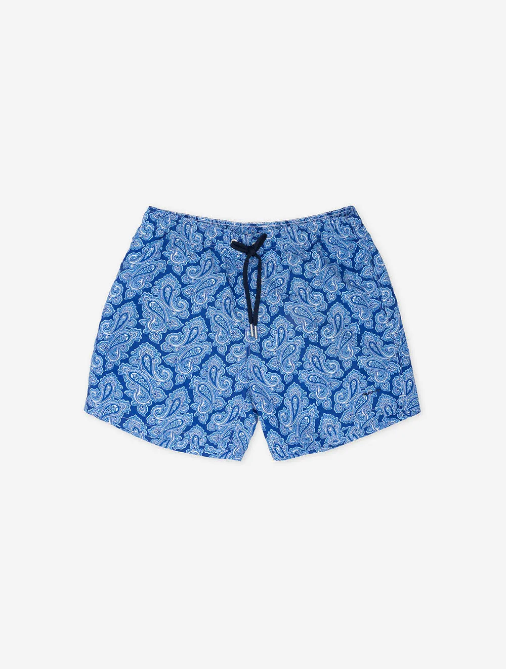 Paisley Print Swim Shorts College Blue
