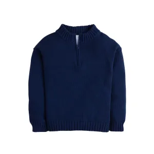 Quarter Zip Sweater - Navy