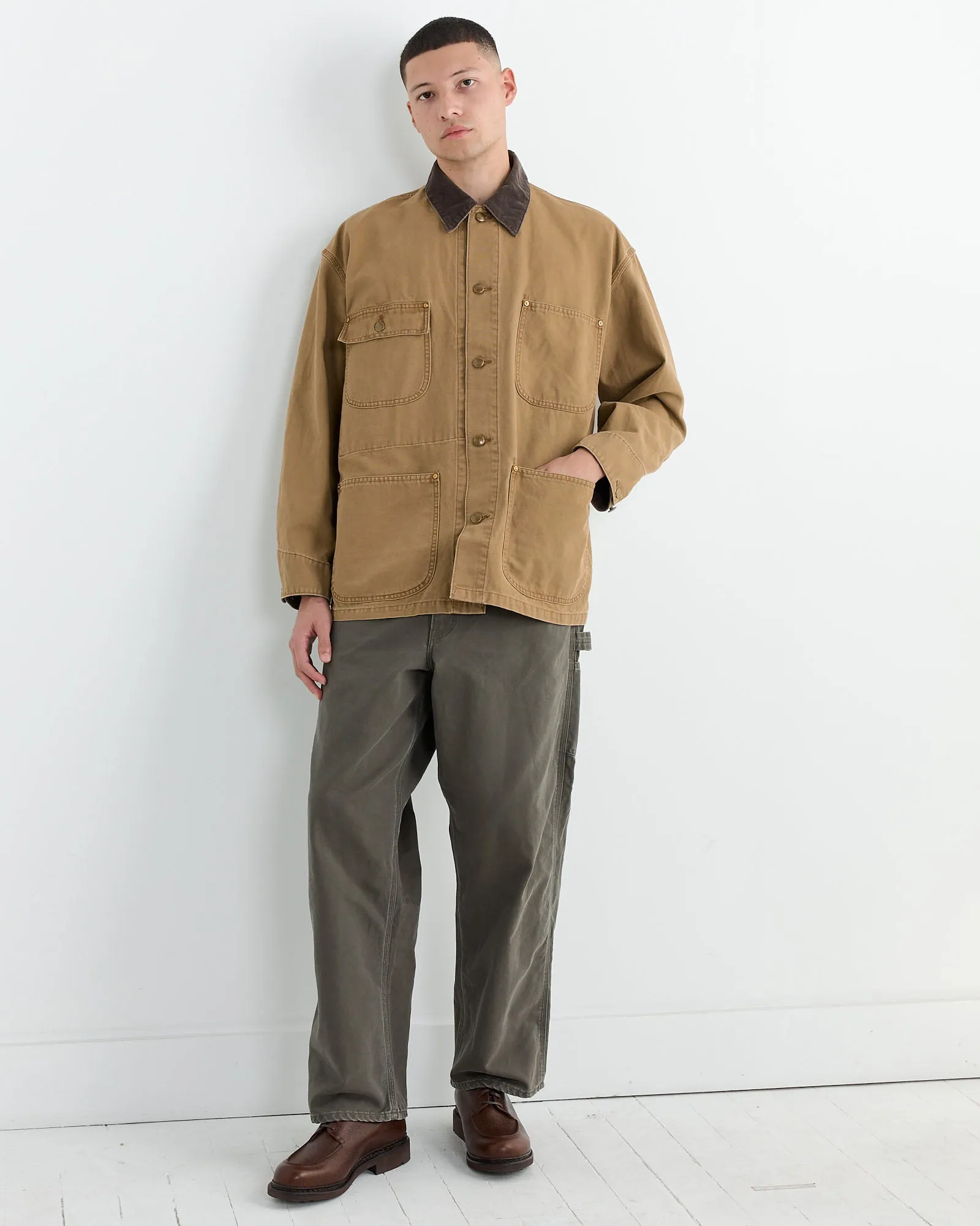 Relax Fit Coverall in Brown