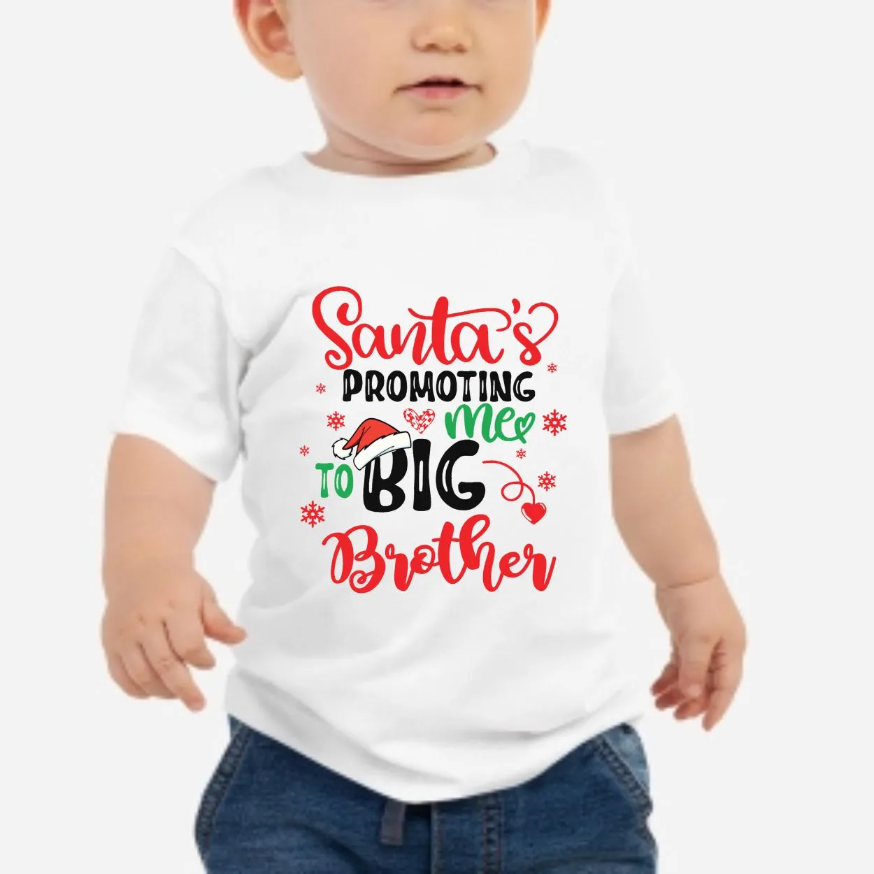 Santa is Promoting me to Big Sister, Big Brother announcement T-shirt - I'm going to be a big sister or brother announcement