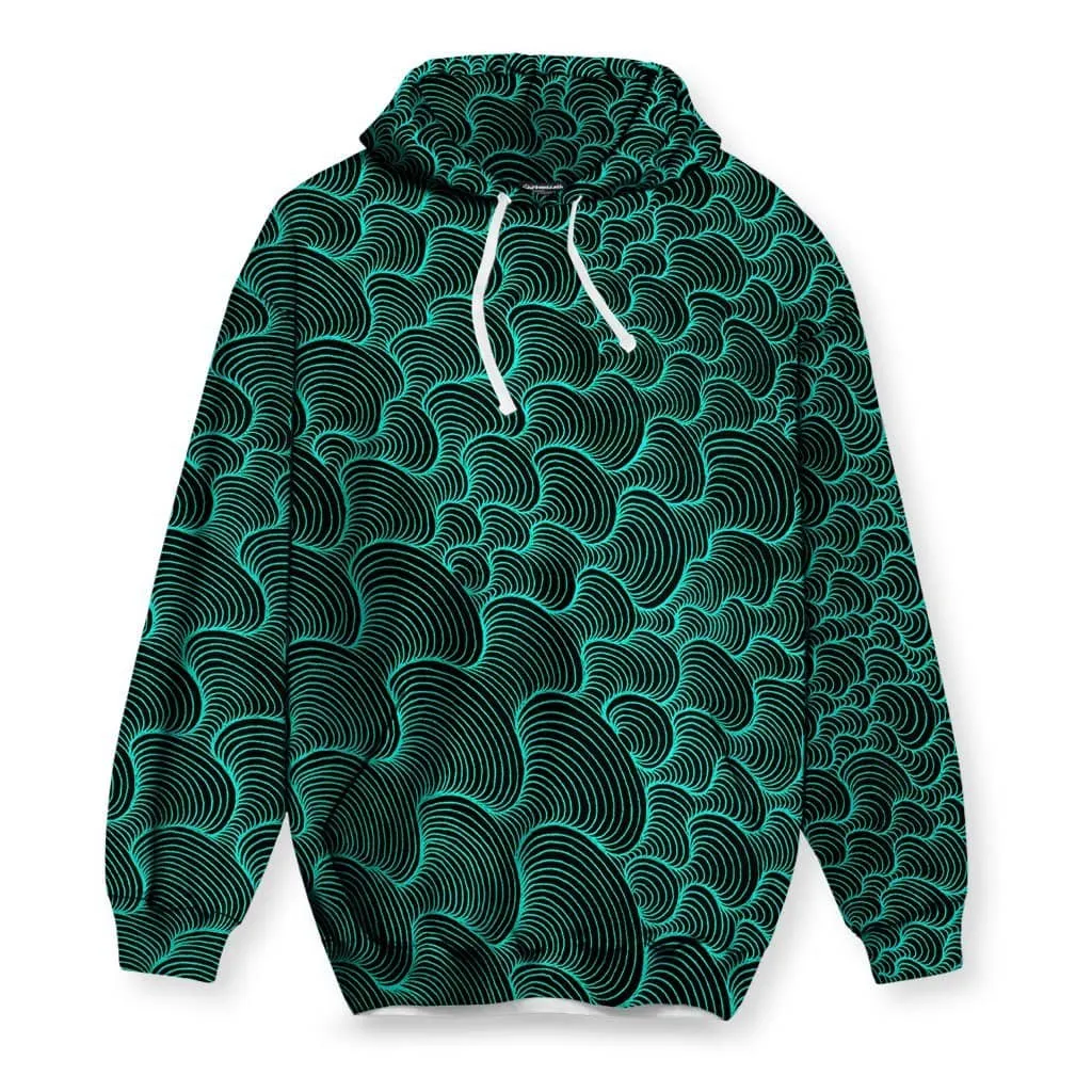 SCRIBBLEWAVE - Green Hoodie